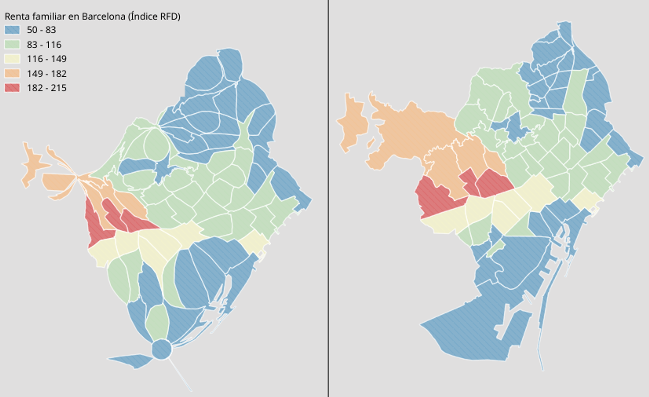 Cartograma vs Coropletas