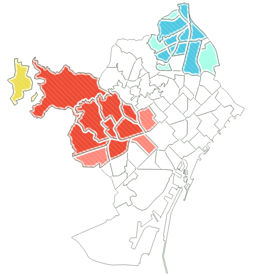 Identificación de hotspots y coldspots