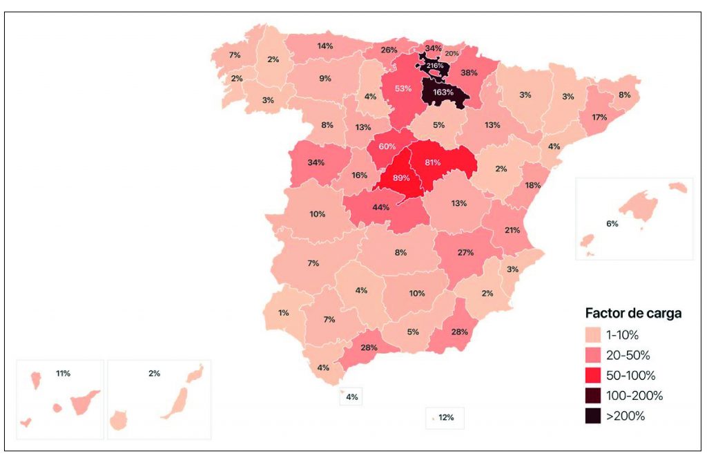 Sobrecarga sistema sanitario en España. COVID-19