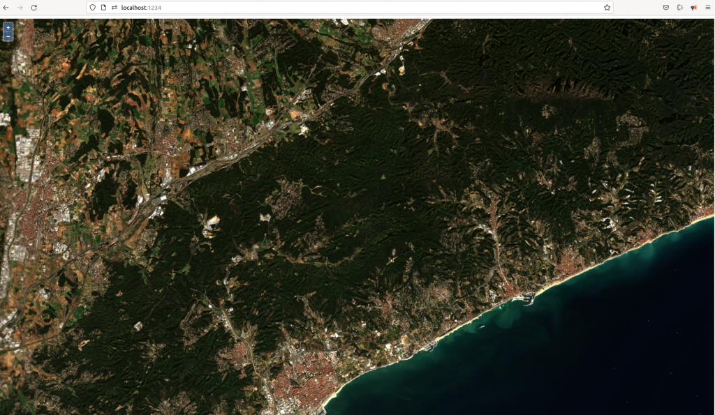 Visualización de las imágenes de satélite en color natural